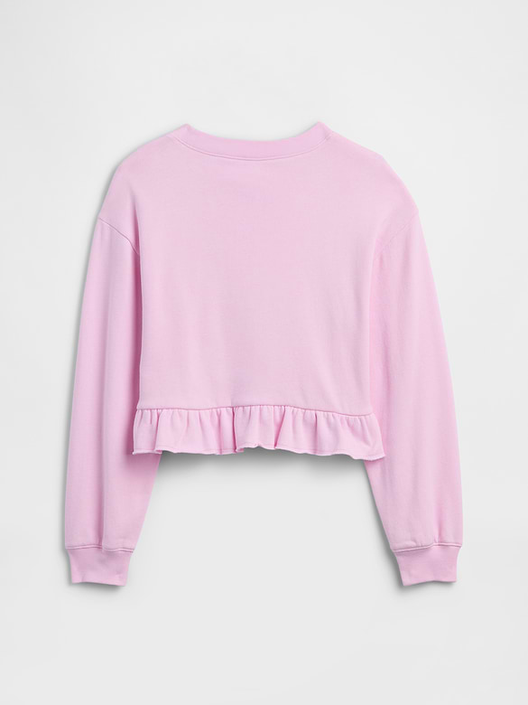 Kids Relaxed French Terry Peplum Sweatshirt