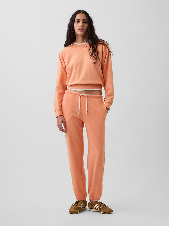 Pantalon de jogging décontracté en jersey bouclette VintageDoux