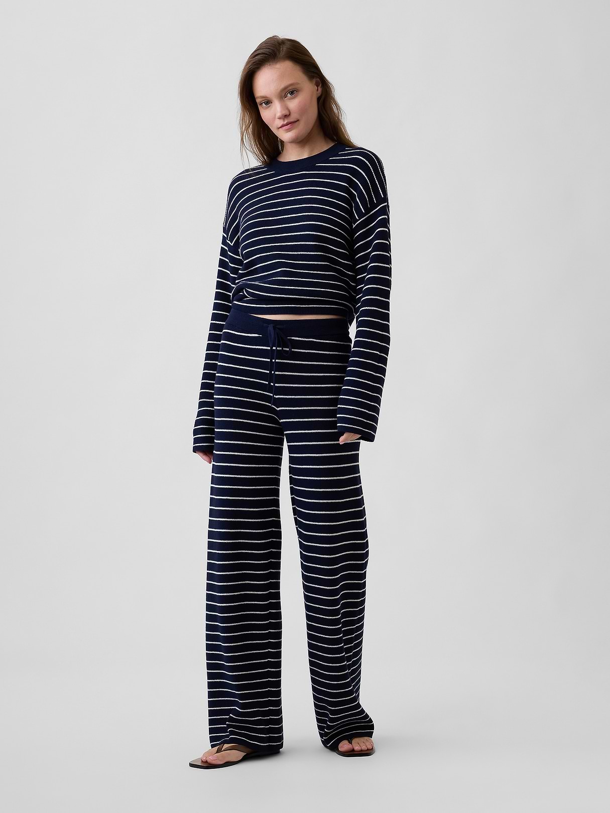 Relaxed Shaker-Stitch Sweater Pants | Gap Factory