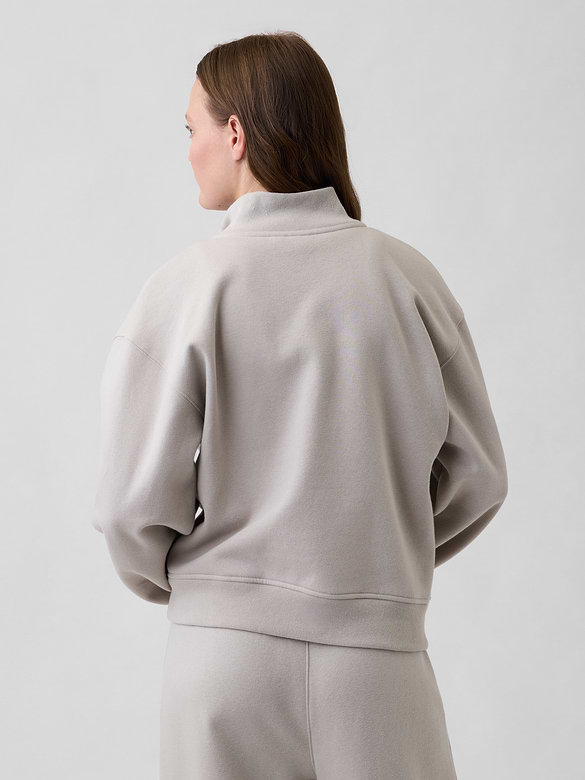 Relaxed Fleece Half-Zip Sweatshirt