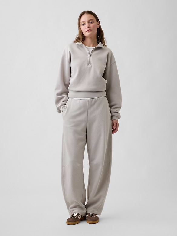 Relaxed Fleece Half-Zip Sweatshirt