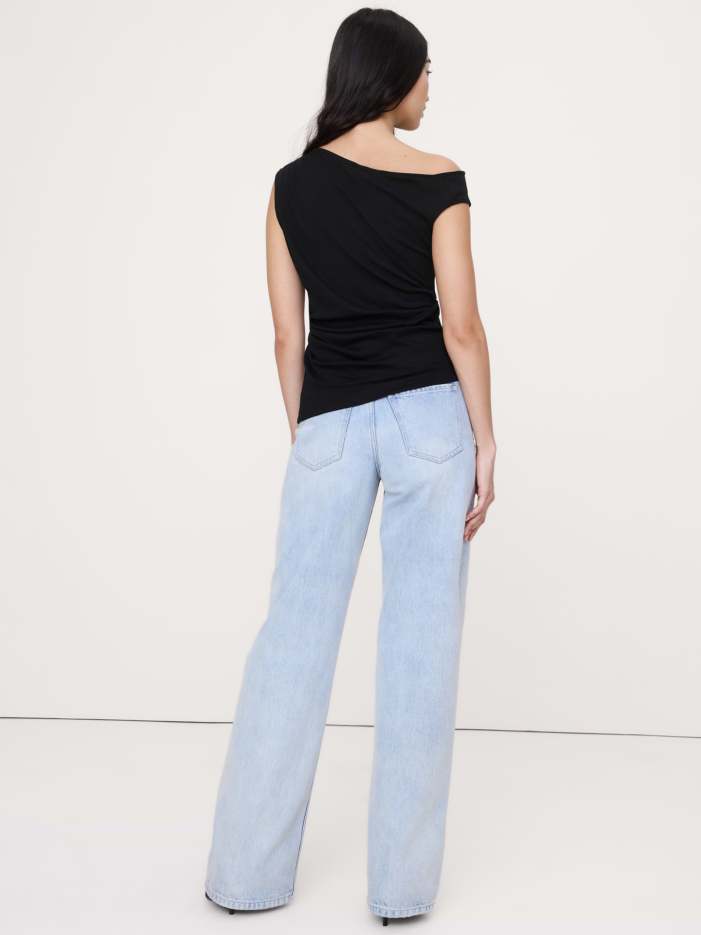 Image number 3 showing, Airy Cotton Asymmetrical Tank