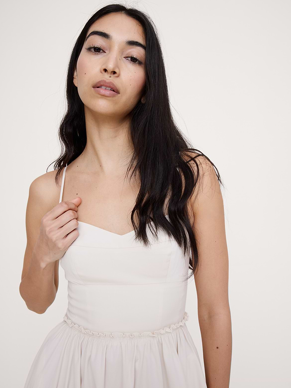Soft Cotton Corset Maxi Dress