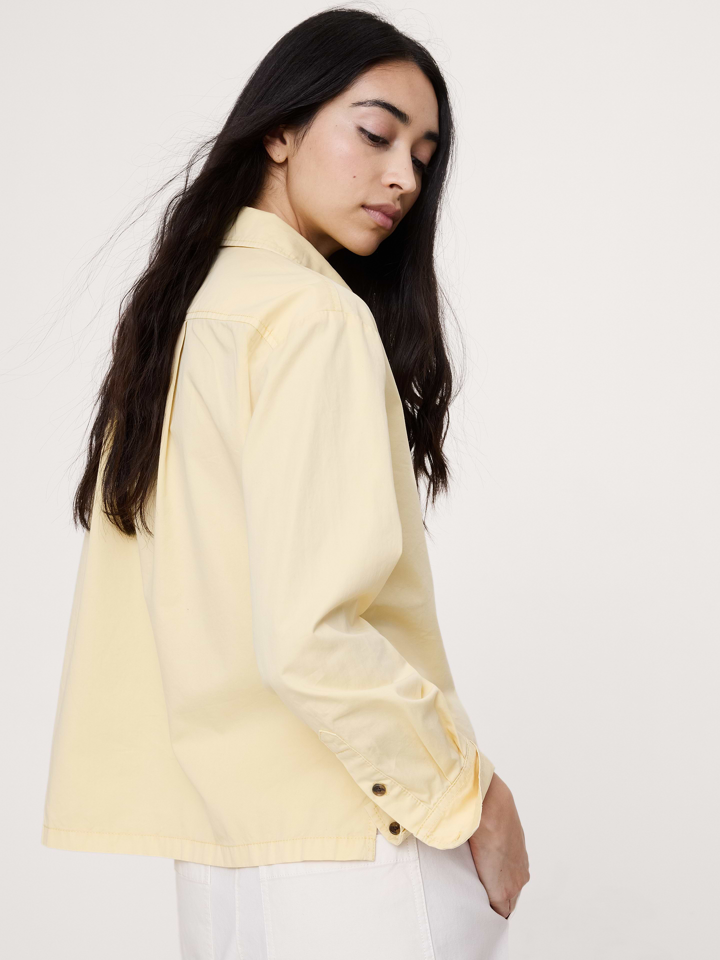 Image number 2 showing, Oversized Cotton Twill Popover Shirt