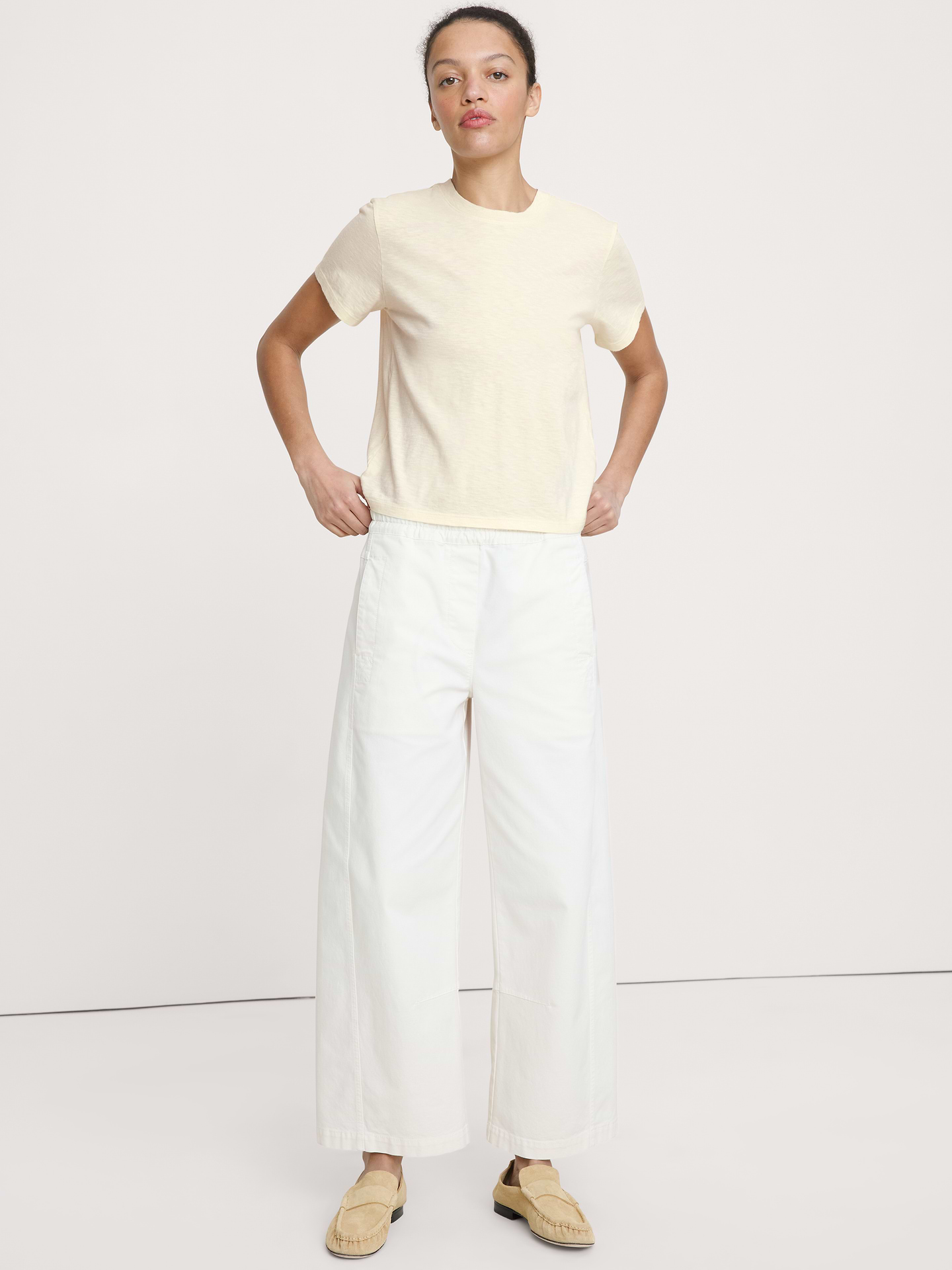 Image number 1 showing, Cotton Slub Crew-Neck T-Shirt