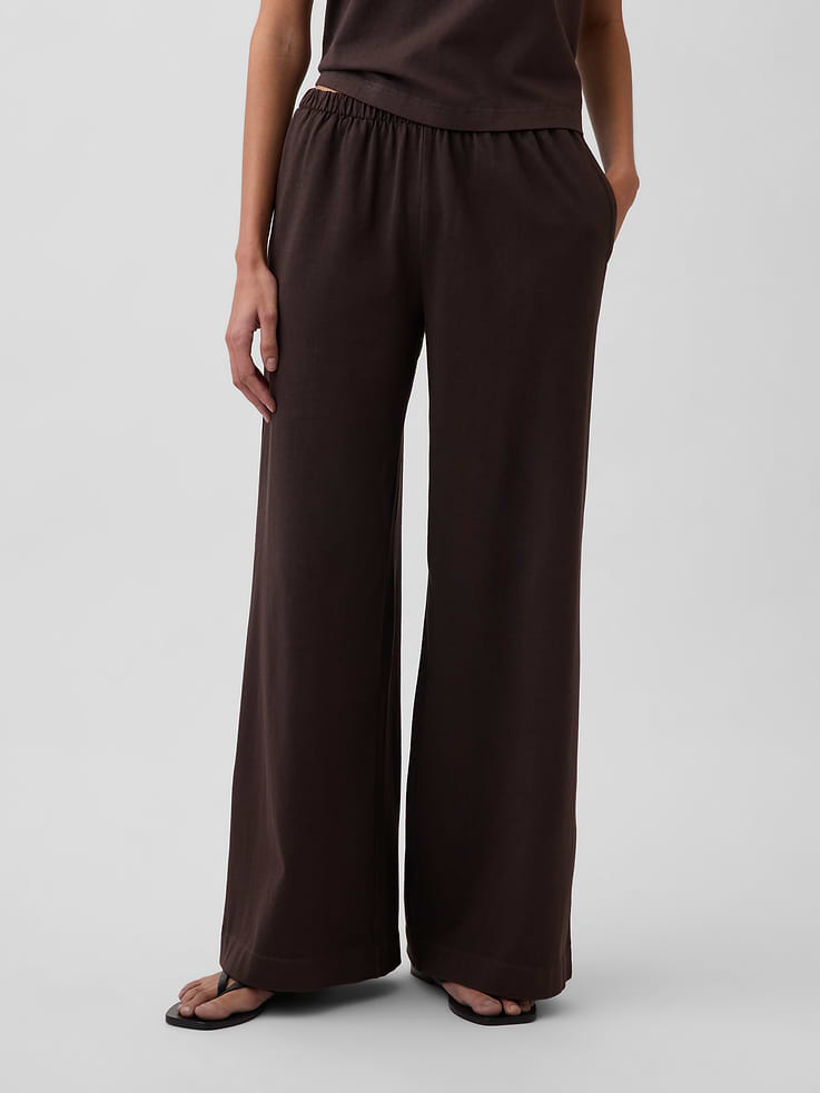 Image number 2 showing, Knit Wide-Leg Pants