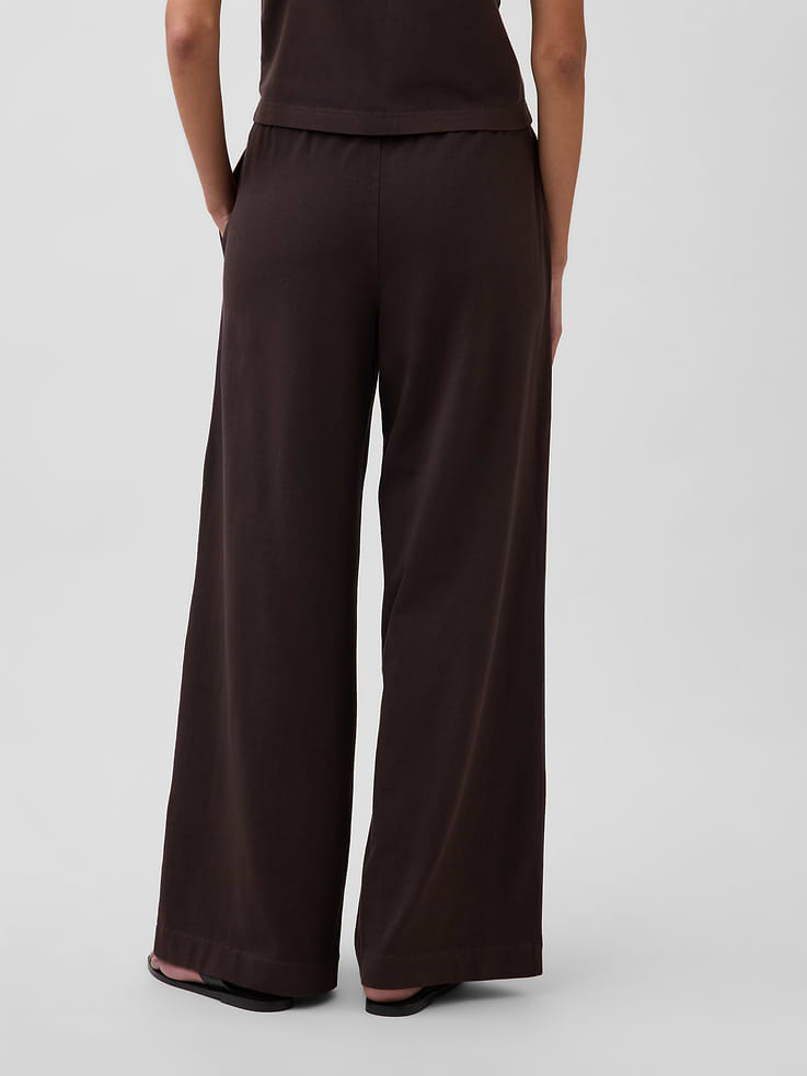 Image number 4 showing, Knit Wide-Leg Pants