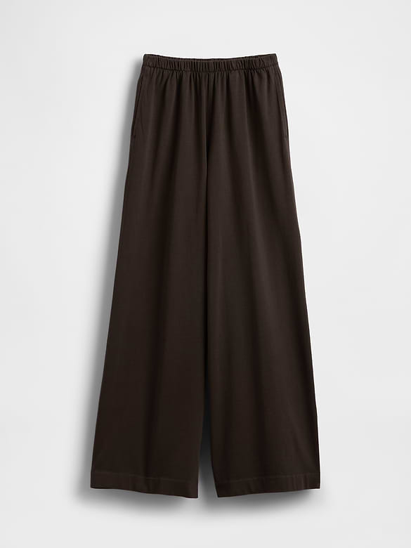 Knit Wide-Leg Pants