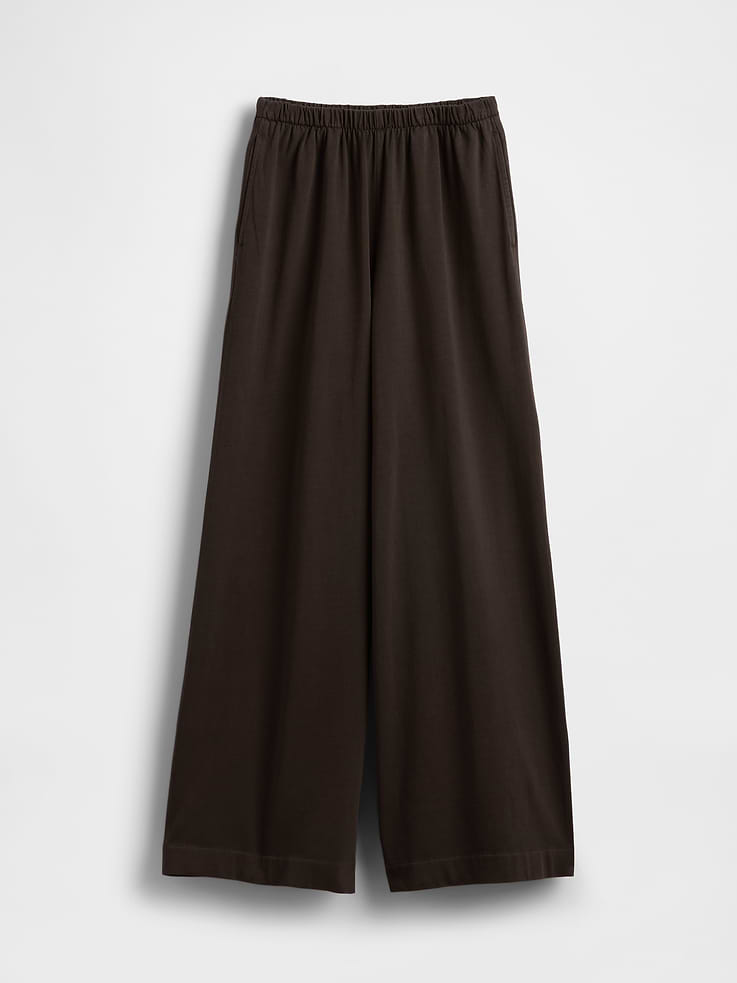 Image number 6 showing, Knit Wide-Leg Pants