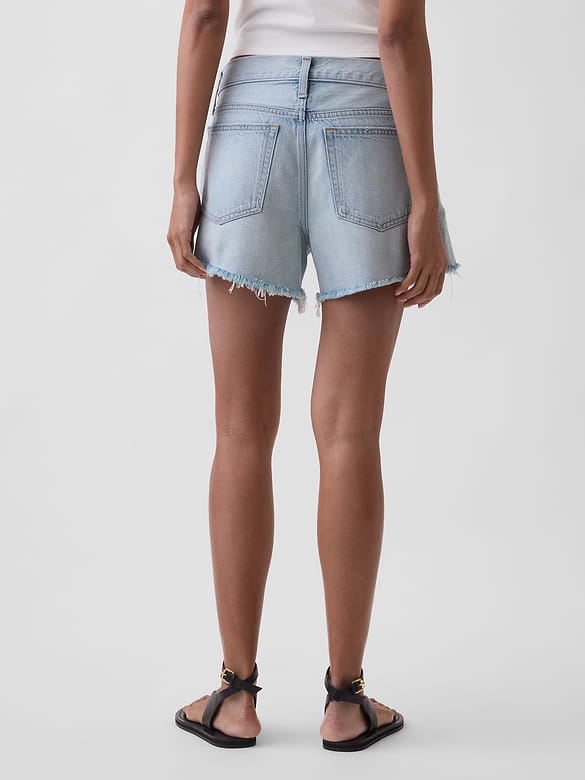 4" Mid Rise UltraSoft Relaxed Cutoff Shorts