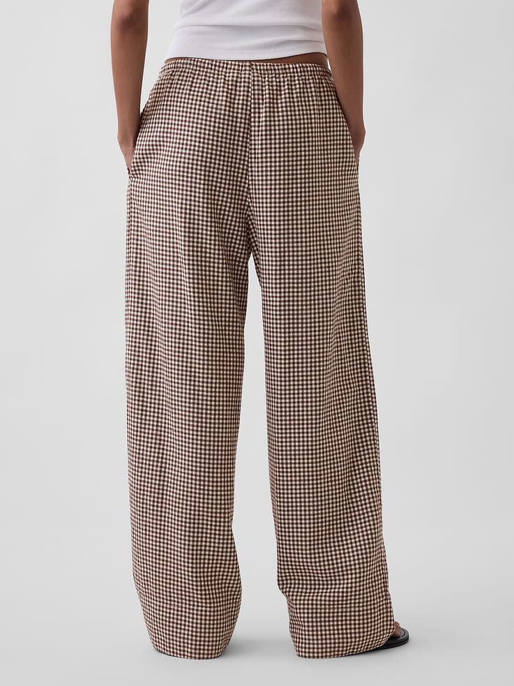 Image number 4 showing, Linen-Blend Easy Wide-Leg Pants