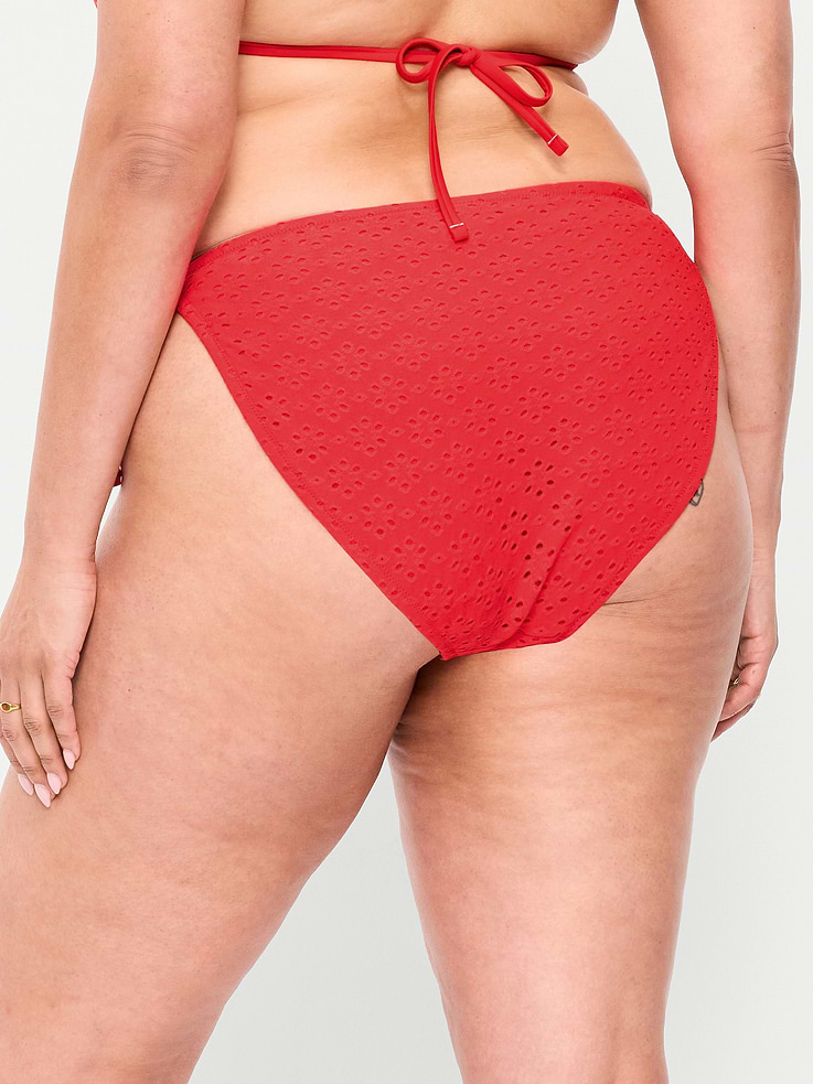 Image number 8 showing, Eyelet String Bikini Swim Bottoms