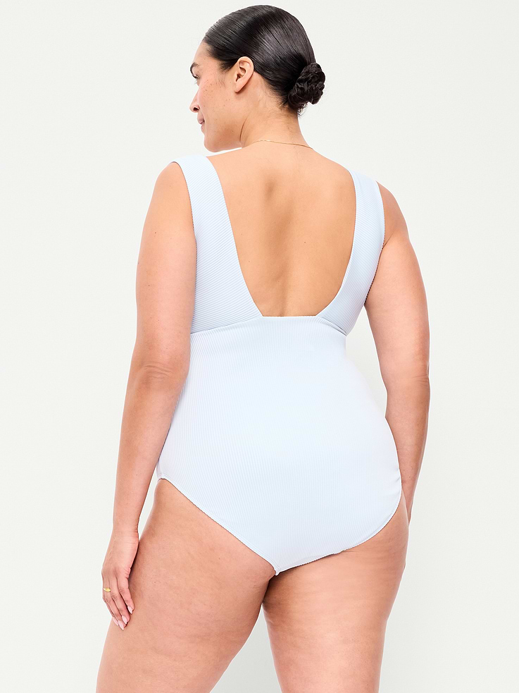 Image number 8 showing, Ribbed One-Piece Swimsuit