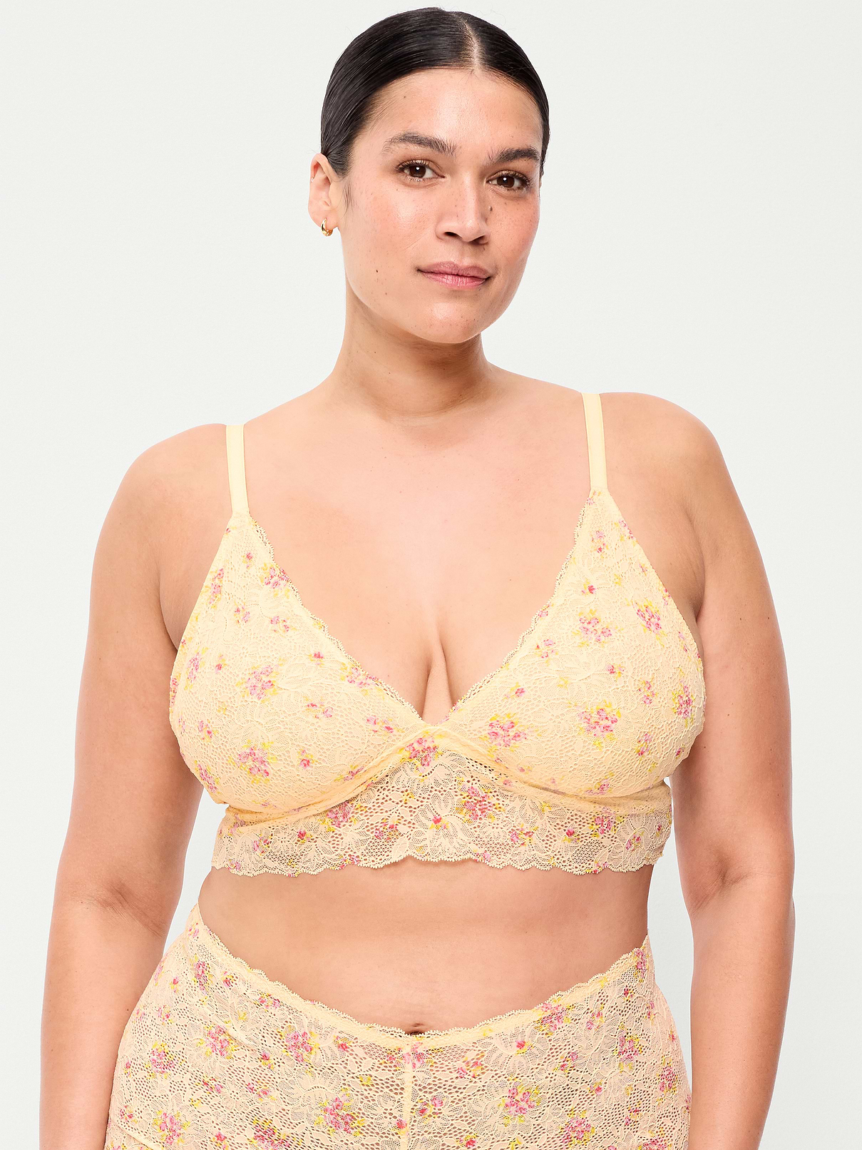 Image number 7 showing, Lace Longline Bralette