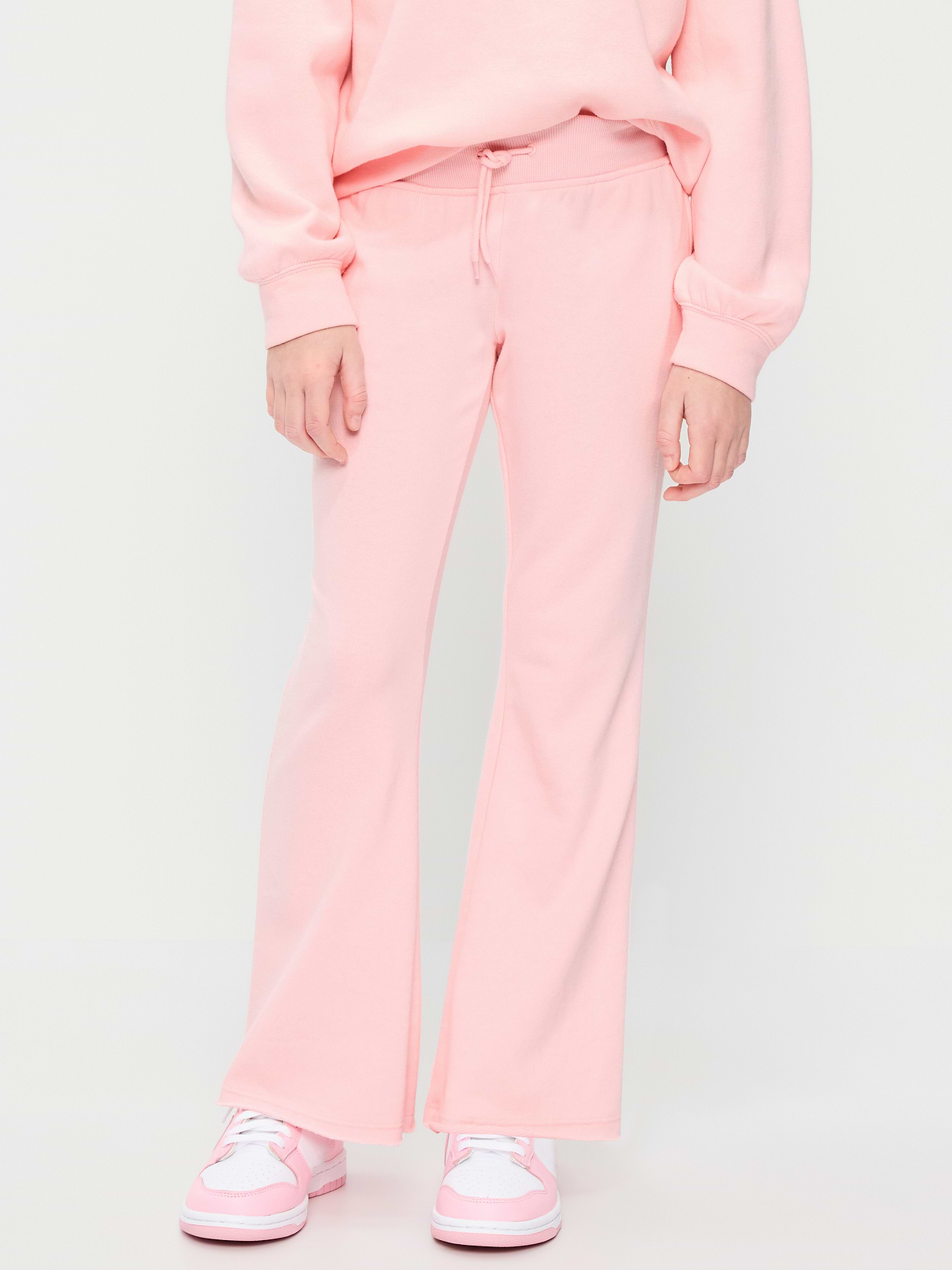 Image number 1 showing, Slim French-Terry Flare-Leg Sweatpants for Girls