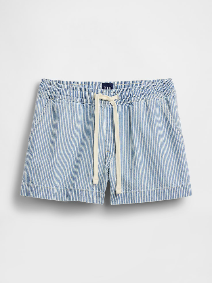 Image number 6 showing, UltraSoft Denim Stripe Easy Shorts