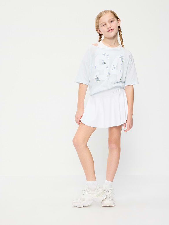 High-Waisted PowerSoft Skort for Girls