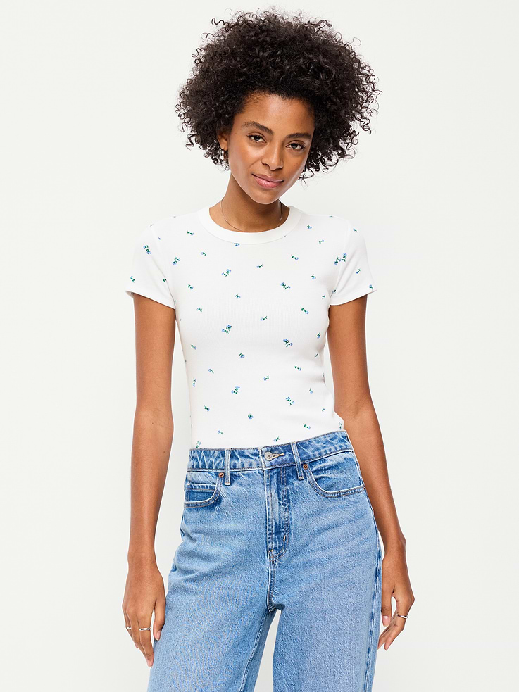 Image number 1 showing, Snug Crop T-Shirt