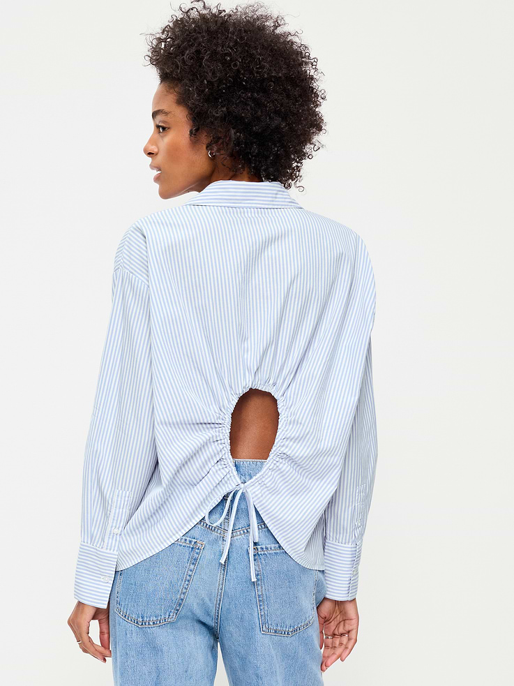 Image number 2 showing, Tie-Back Button-Down Shirt