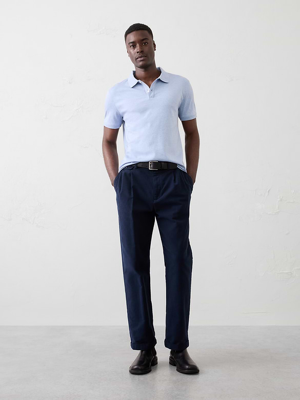 Standard-Fit Luxe Touch Polo