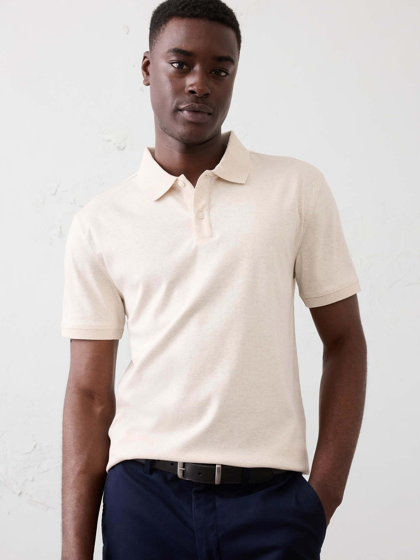 Image number 1 showing, Standard-Fit Luxe Touch Polo