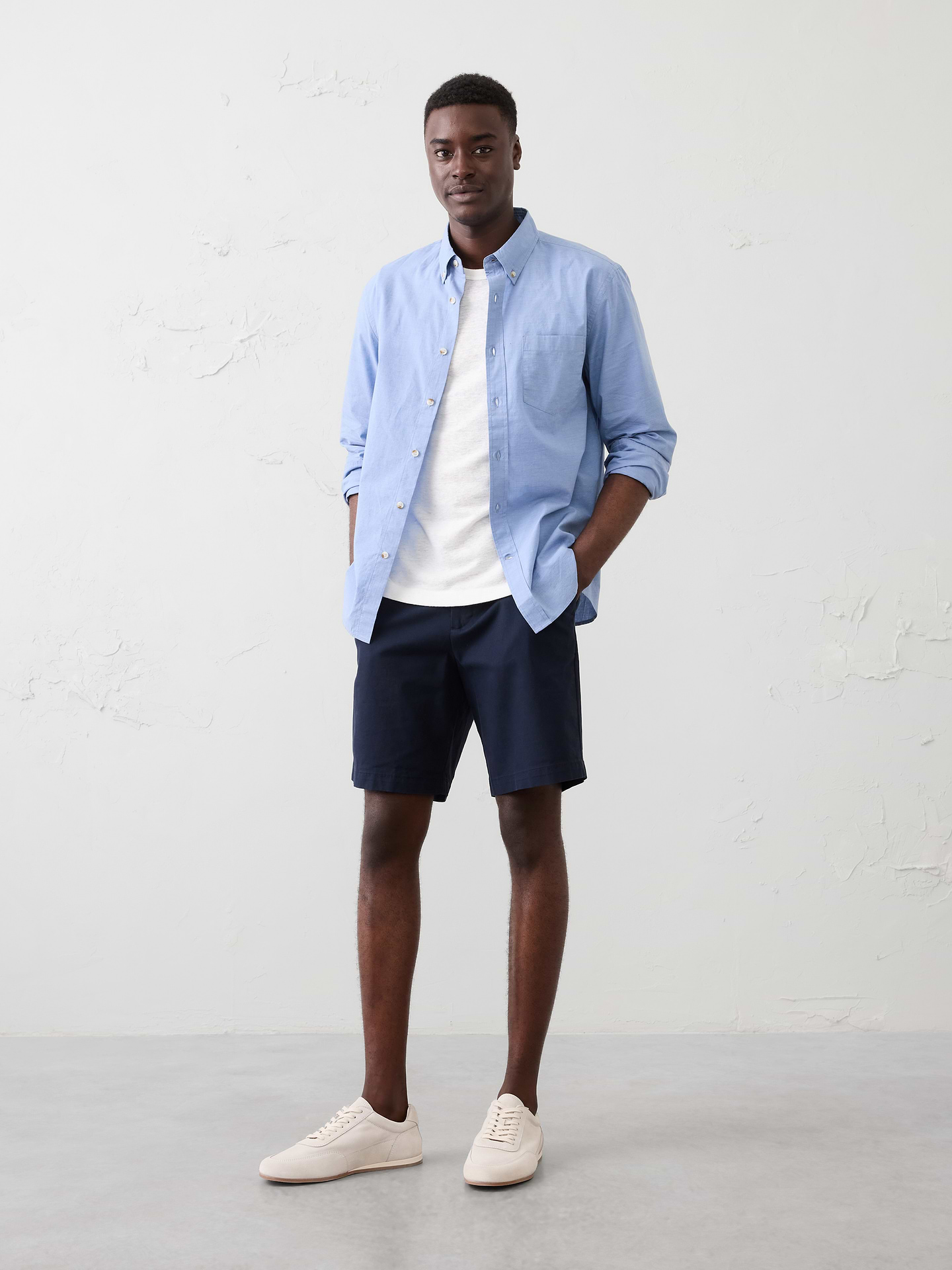 Image number 1 showing, Slim-Fit Softwash Cotton Shirt