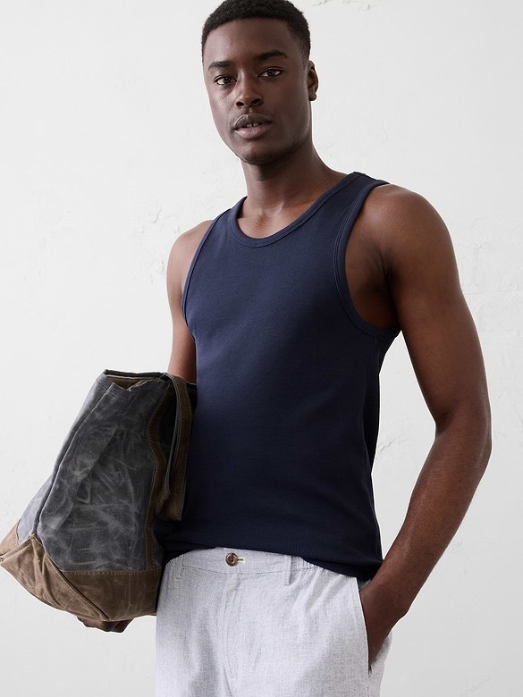 Fitted Mini Ribbed Tank