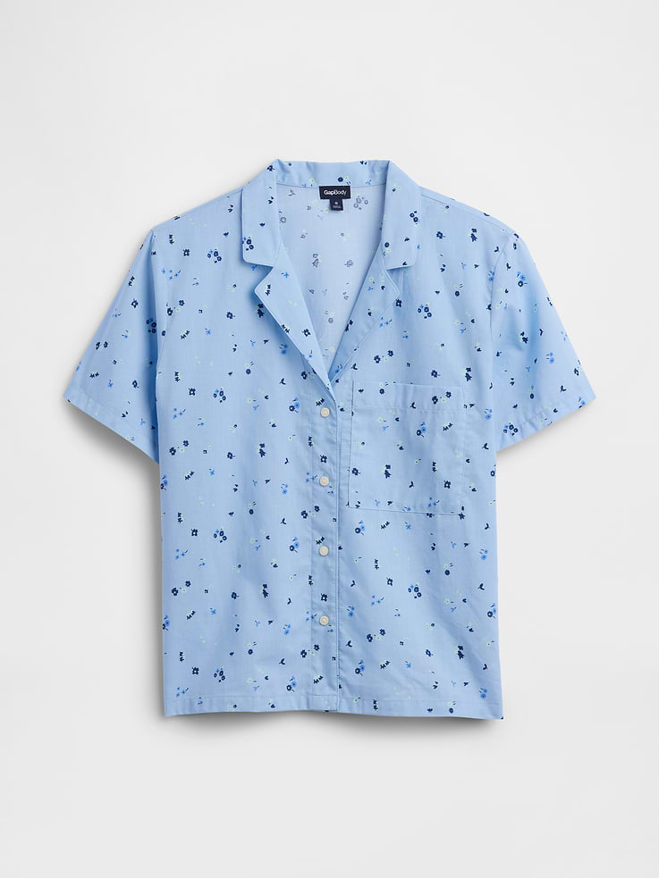 Image 4 of 4, Poplin PJ Shirt