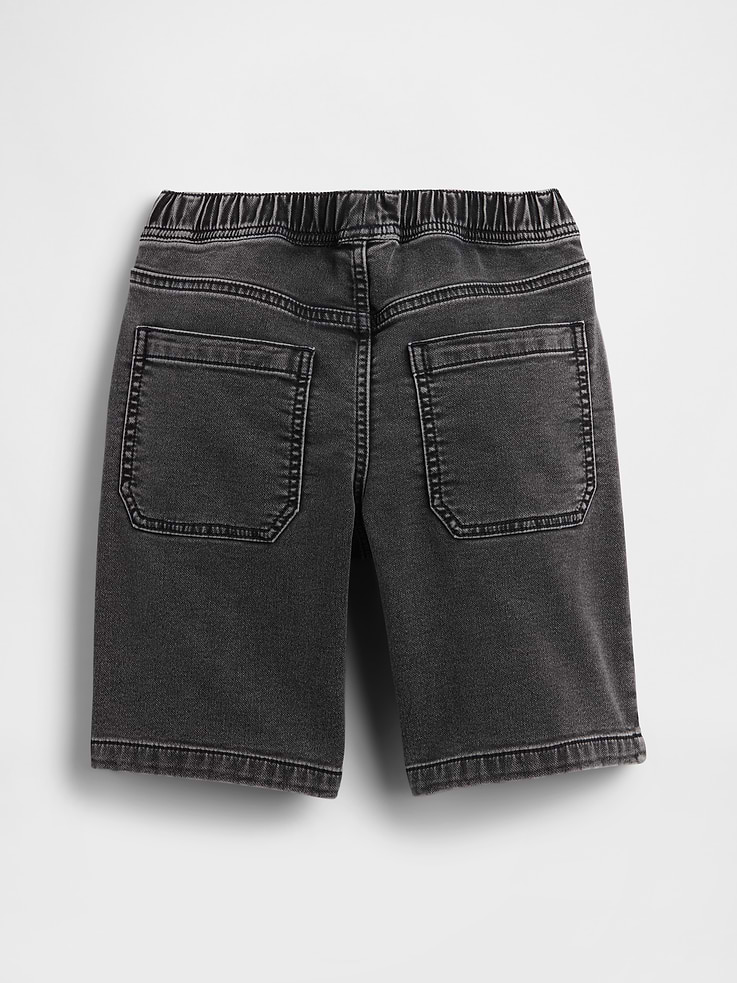 Image number 2 showing, Kids Pull-On Loose Sweatpant Jean Shorts