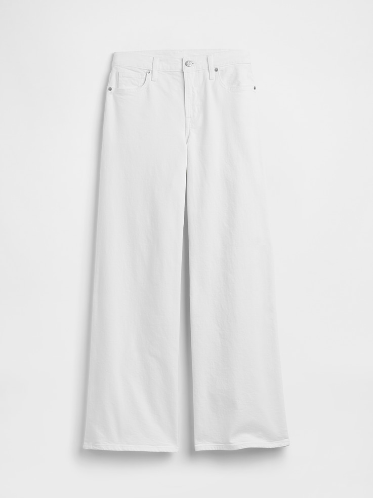 Image number 7 showing, Mid Rise Wide-Leg Jeans