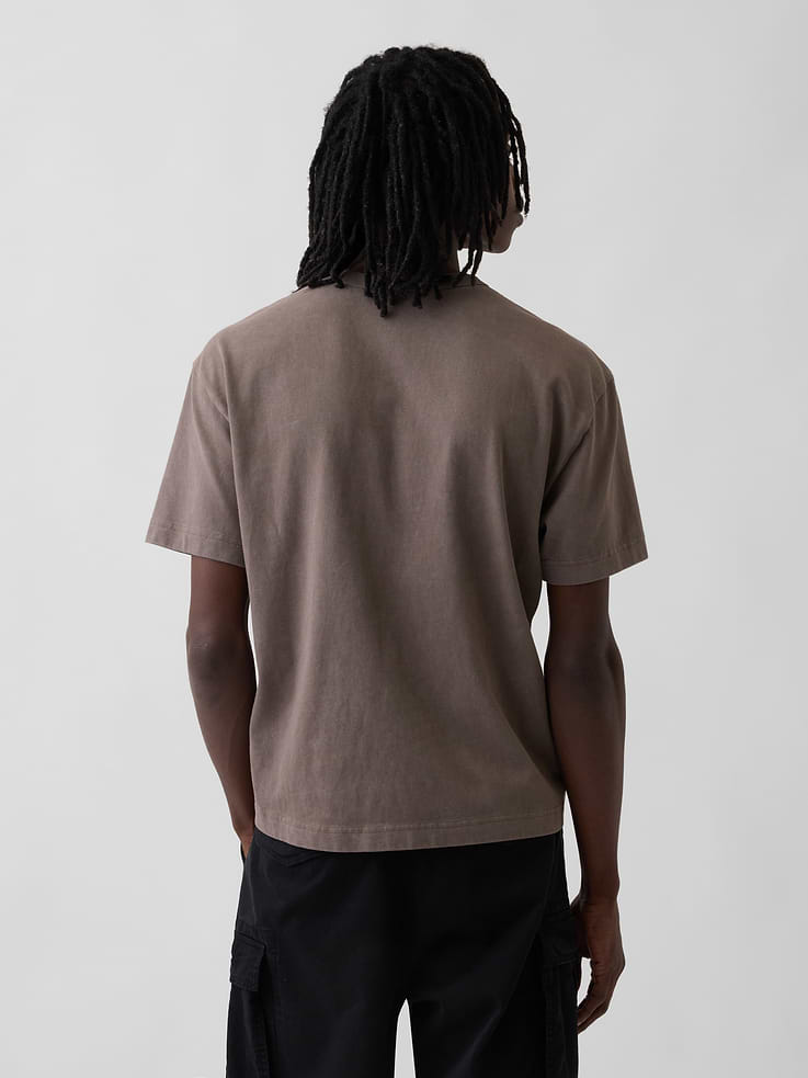 Image number 3 showing, Adult Heavyweight Crop T-Shirt