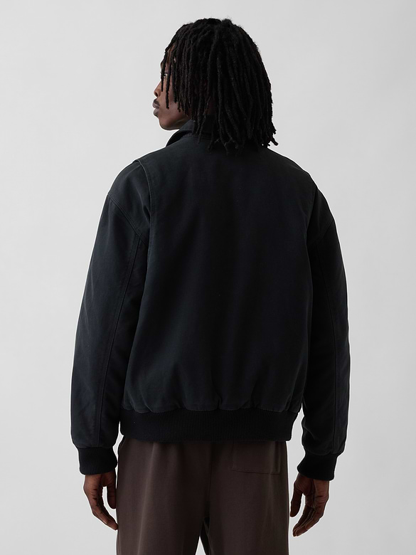 Canvas Bomber Jacket