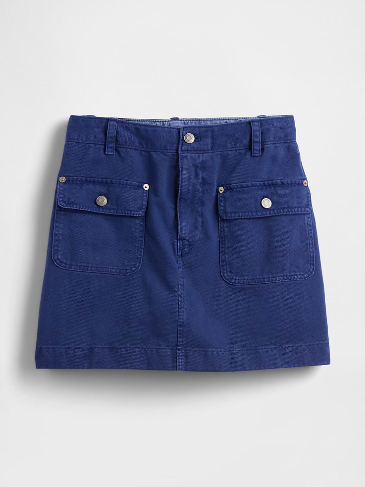 Image 6 of 6, Mid Rise Cargo Mini Skort