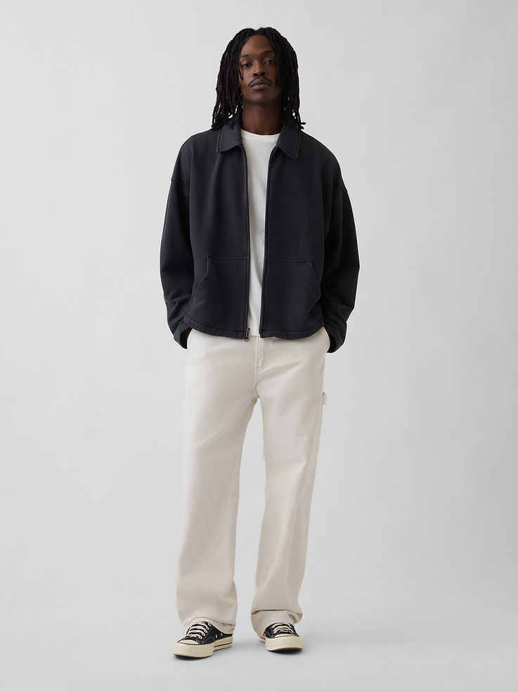 Image number 2 showing, Adult Heavyweight Oversized Zip Jacket