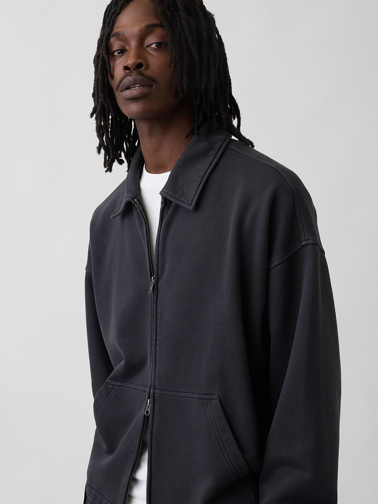 Image number 4 showing, Adult Heavyweight Oversized Zip Jacket