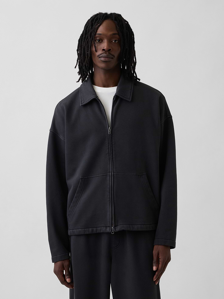 Image number 1 showing, Adult Heavyweight Oversized Zip Jacket
