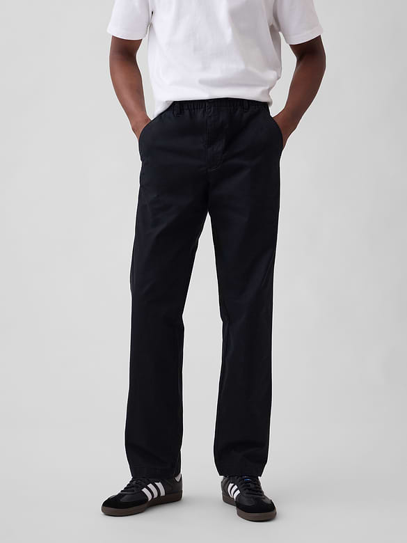 Relaxed Pull-On Khakis