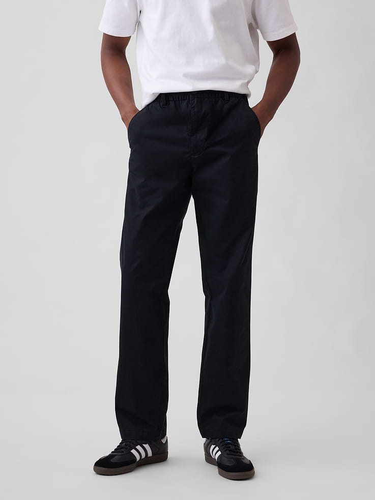 Image number 3 showing, Relaxed Pull-On Khakis