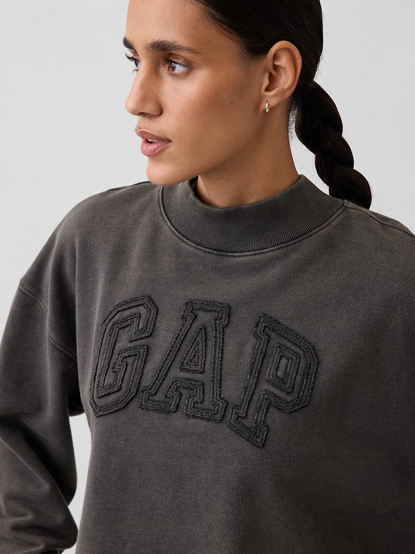 Heavyweight French Terry Oversized Mockneck Sweatshirt