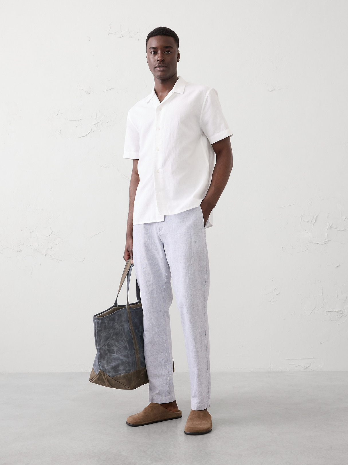 Linen-Blend Pant | Banana Republic Factory