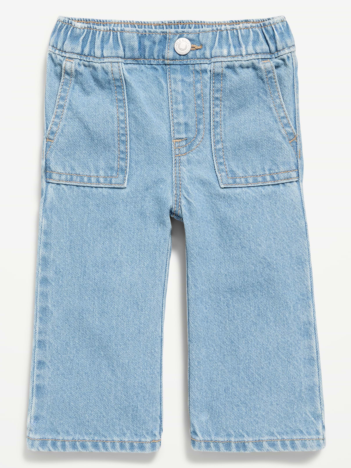 L'image numéro 1 présente Jean utilitaire coupe généreuse à taille extensible pour bébé
