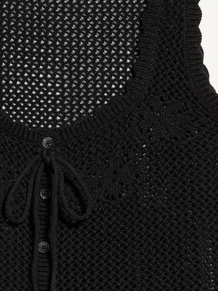 Image number 5 showing, Sleeveless Seaside Cotton Crochet Tank Top