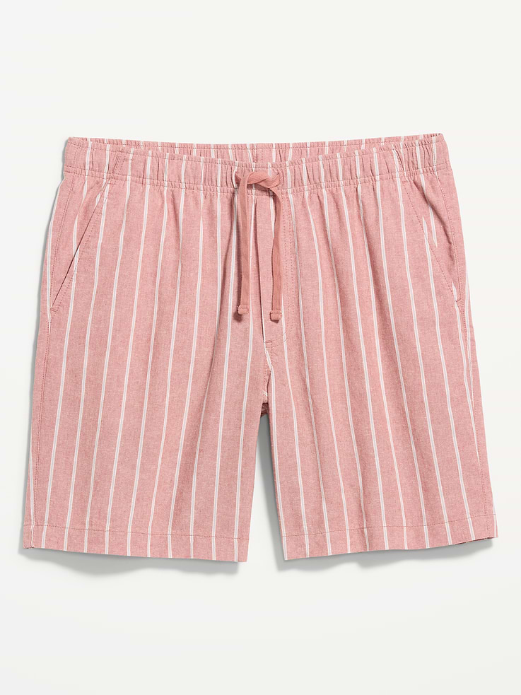 Image number 5 showing, Linen-Blend Jogger Shorts -- 7-inch inseam
