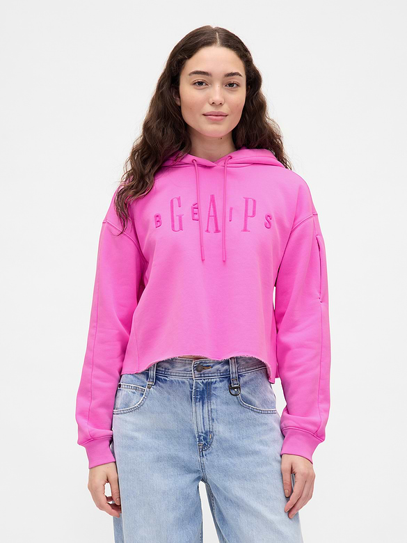 Gap × BÉIS Oversized Crop Hoodie