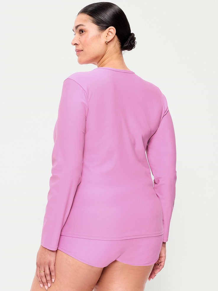 Image number 8 showing, Long-Sleeve Matte Rashguard Swim Top