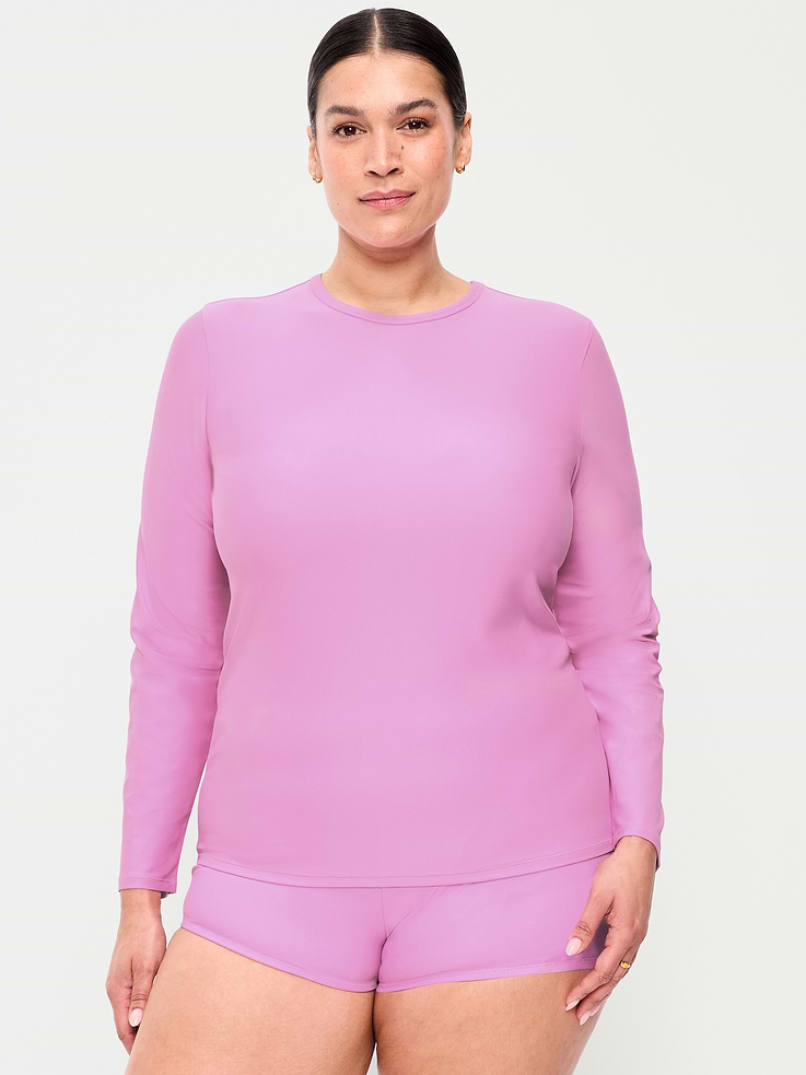 Image number 7 showing, Long-Sleeve Matte Rashguard Swim Top