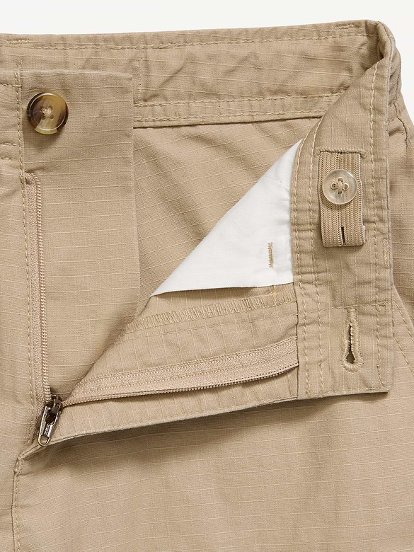 Knee Length Baggy Ripstop Cargo Shorts for Boys