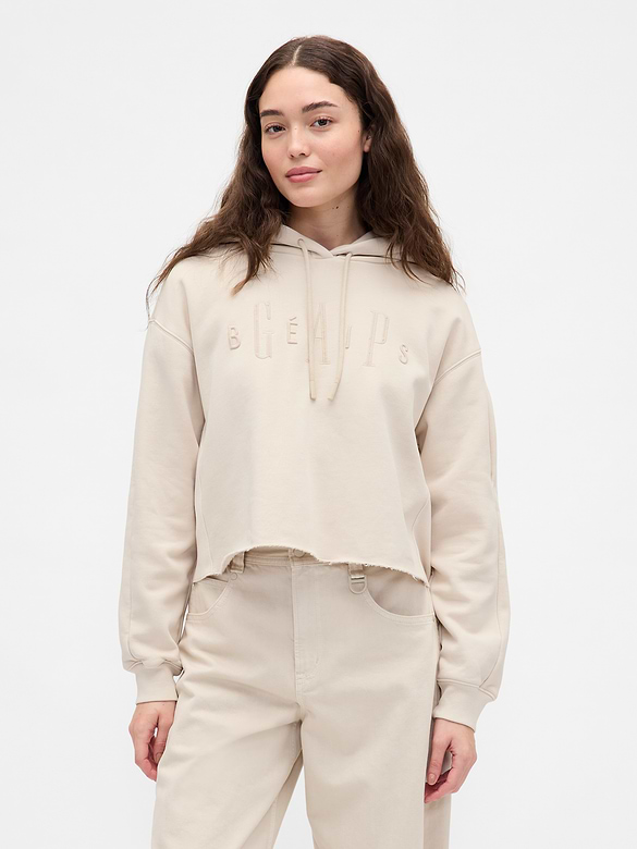 Gap × BÉIS Oversized Crop Hoodie