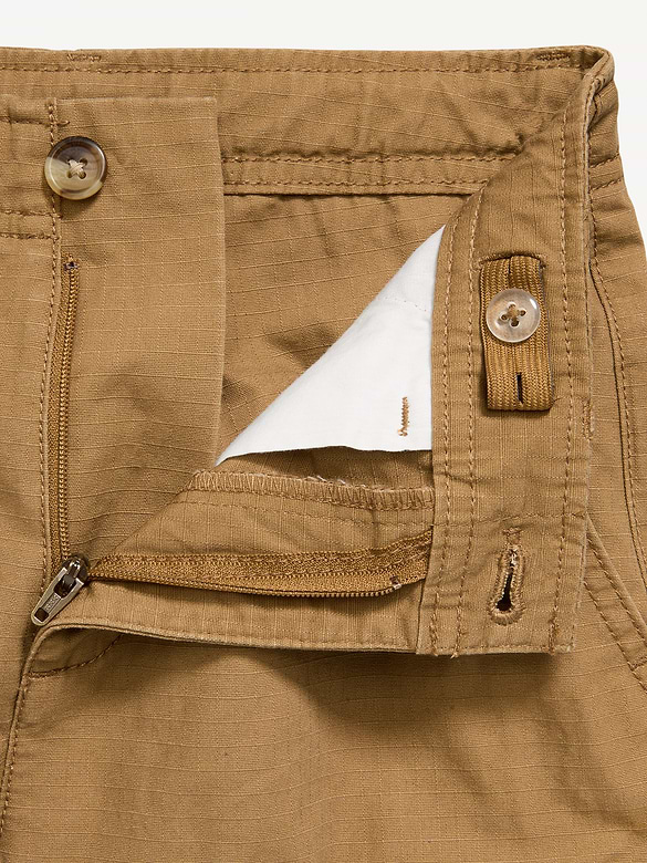 Knee Length Baggy Ripstop Cargo Shorts for Boys