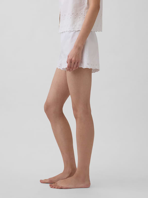 Embroidered PJ Shorts